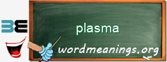 WordMeaning blackboard for plasma